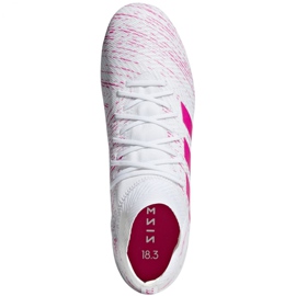 Scarpe da calcio Adidas Nemeziz 18.3 Fg M BB9436 bianca bianca 1