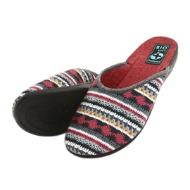 Pantofole maglione norvegese Adanex nero rosso grigio giallo 4