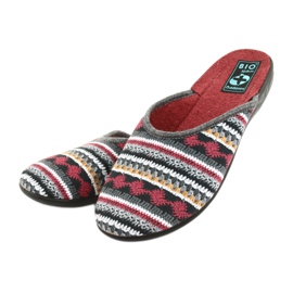 Pantofole maglione norvegese Adanex nero rosso grigio giallo 3