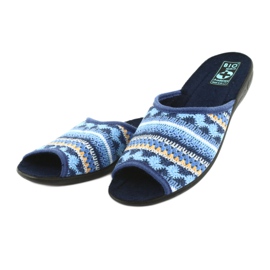 Pantofole maglione norvegese Adanex nero blu navy blu giallo 3