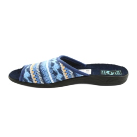 Pantofole maglione norvegese Adanex nero blu navy blu giallo 2