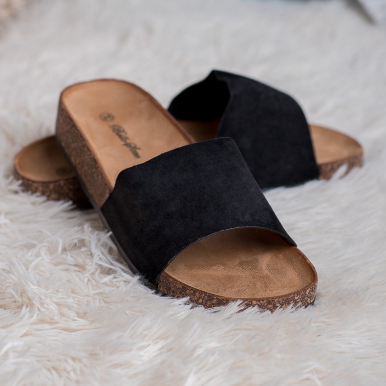 Bello Star Pantofole Nere Classiche nero 1