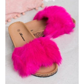Bona Pantofole Con Pelliccia rosa 2