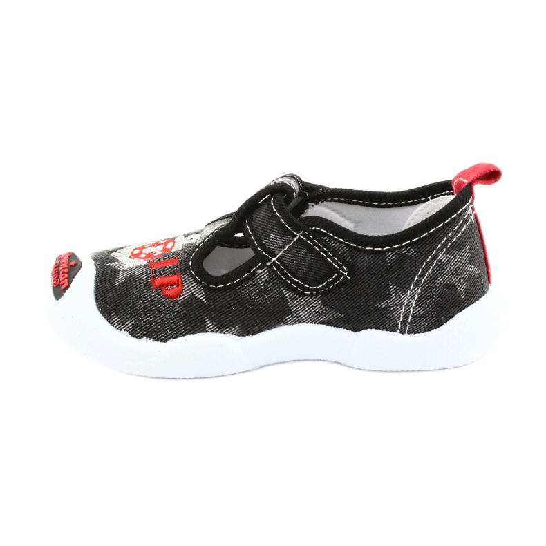 American Club Sneaker bambino inserto in pelle TEN12 nero rosso grigio 2