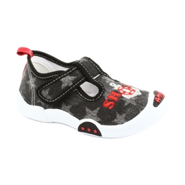 American Club Sneaker bambino inserto in pelle TEN12 nero rosso grigio 1