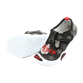 American Club Sneaker bambino inserto in pelle TEN12 nero rosso grigio 5