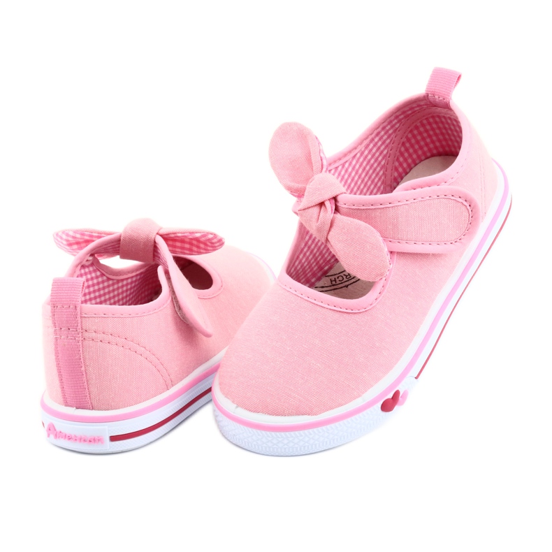 American Club Sneakers con fiocco TEN42 rosa 4