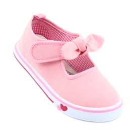 American Club Sneakers con fiocco TEN42 rosa 1