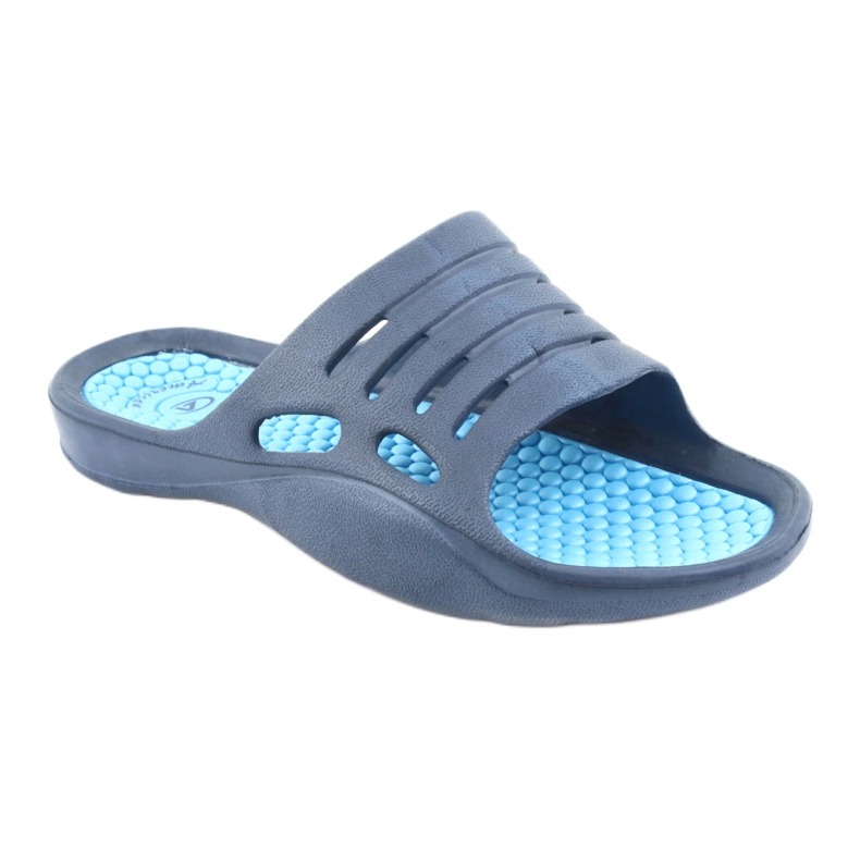 Ciabatte in schiuma blu American Club per l'acqua blu navy 1