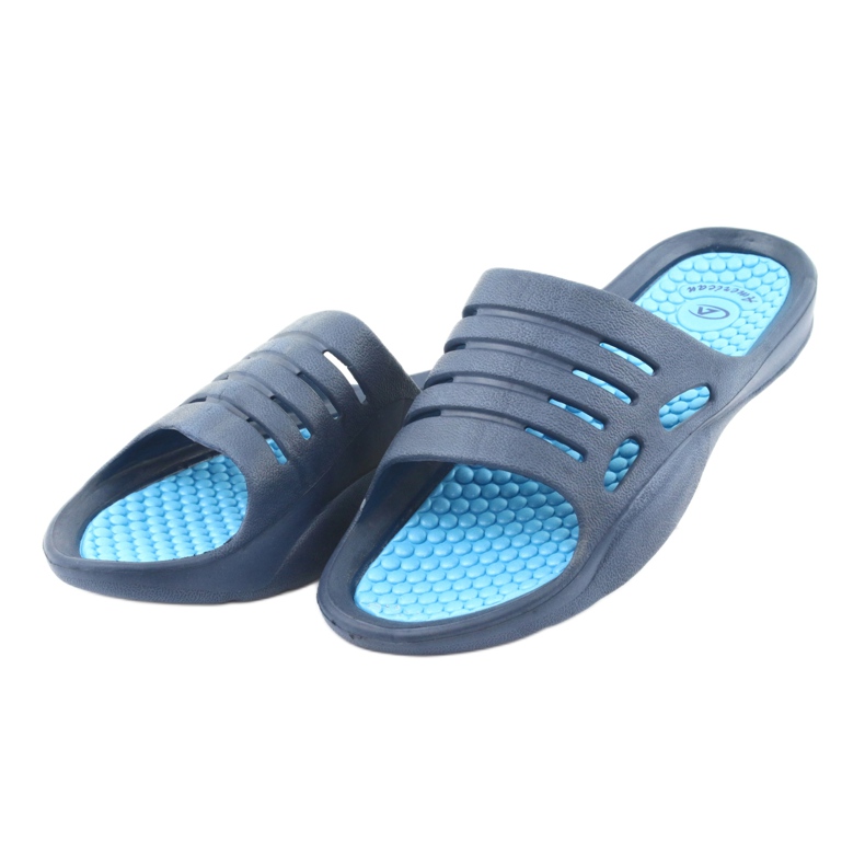 Ciabatte in schiuma blu American Club per l'acqua blu navy 3