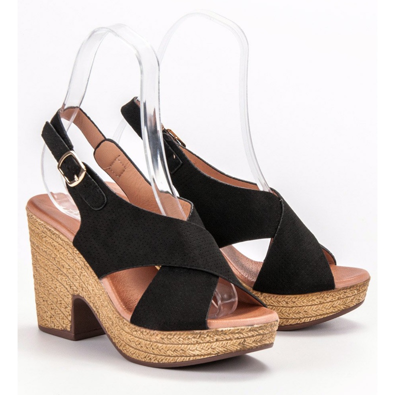 Anesia Paris Sandali leggeri con tacco alto nero 1