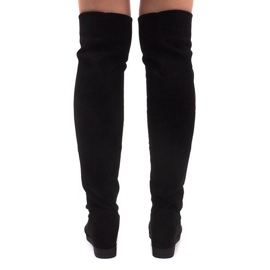 Stivali con zeppa caldi 168-108 Nero 2