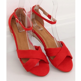Sandali espadrillas rosso 9R121 Red 1