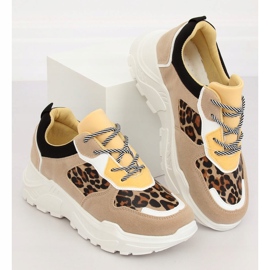 LV88P Scarpe sportive leopardate beige 1