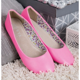 SHELOVET Ballerine casual rosa 2