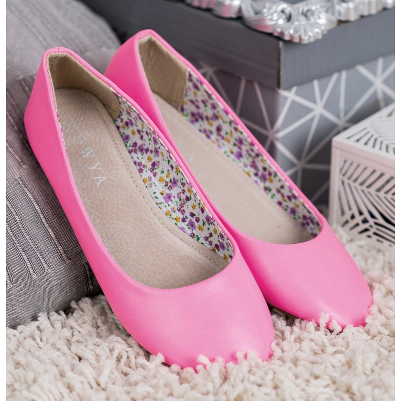 SHELOVET Ballerine casual rosa 2