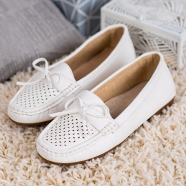 SHELOVET Mocassini casual bianco 2
