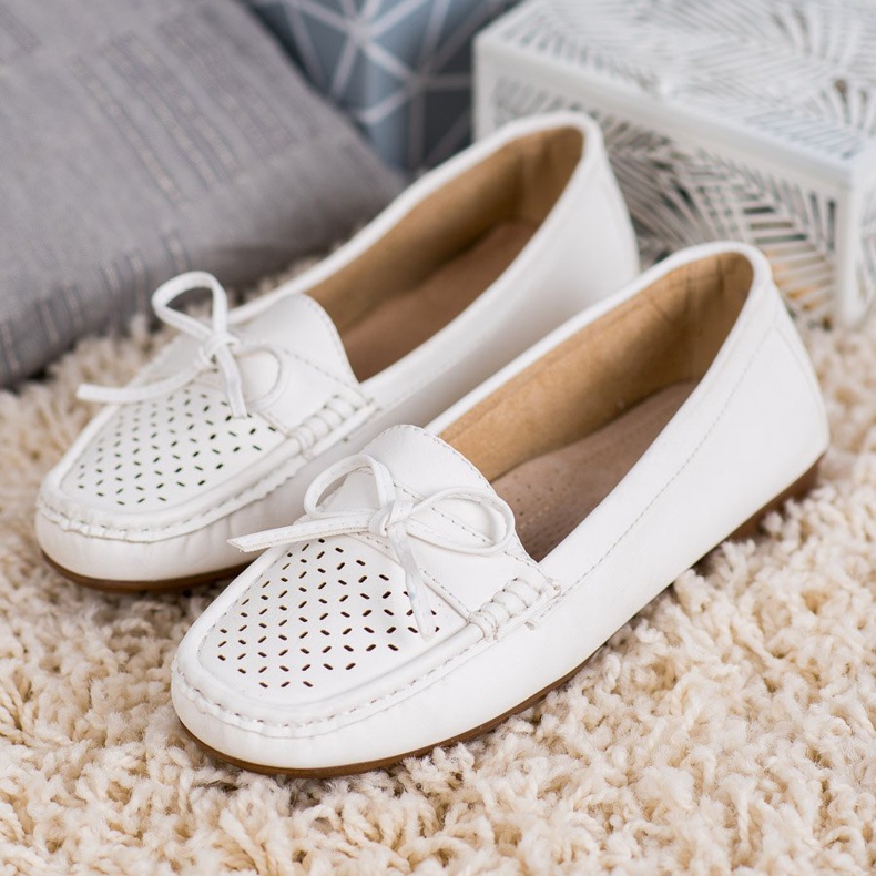 SHELOVET Mocassini casual bianca 2
