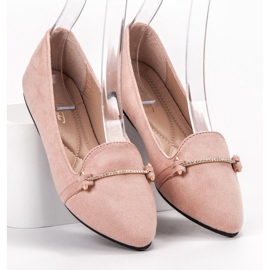 SHELOVET Ballerina In Spitz rosa 1