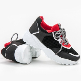 SHELOVET Scarpe da ginnastica nere alla moda nero multicolore 1