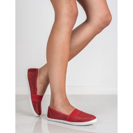 Renda Scarpe da ginnastica glitterate rosso 1