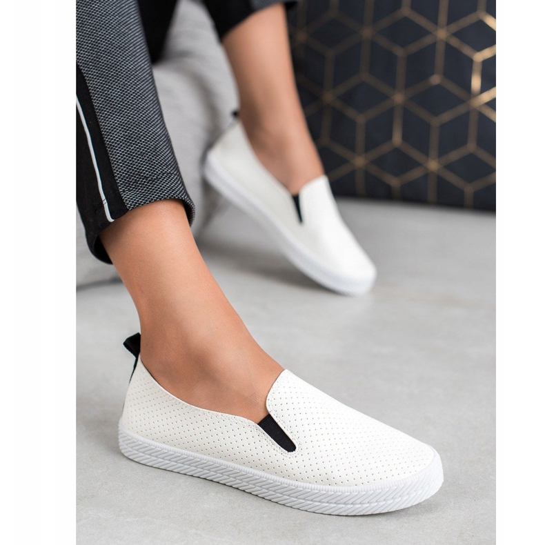 Kylie Sneakers bianche senza lacci bianca 2