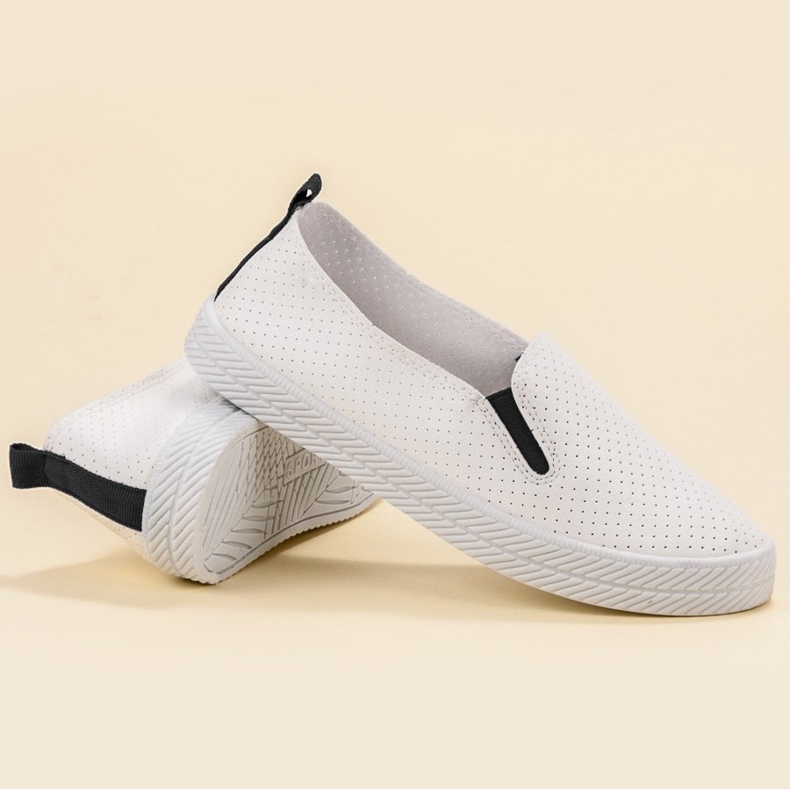Kylie Sneakers bianche senza lacci bianca 1