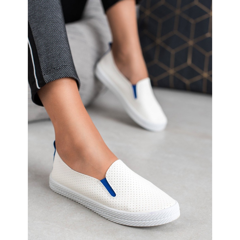 Kylie Sneakers bianche senza lacci bianca 1