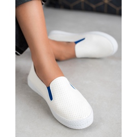 Kylie Sneakers bianche senza lacci bianco 2