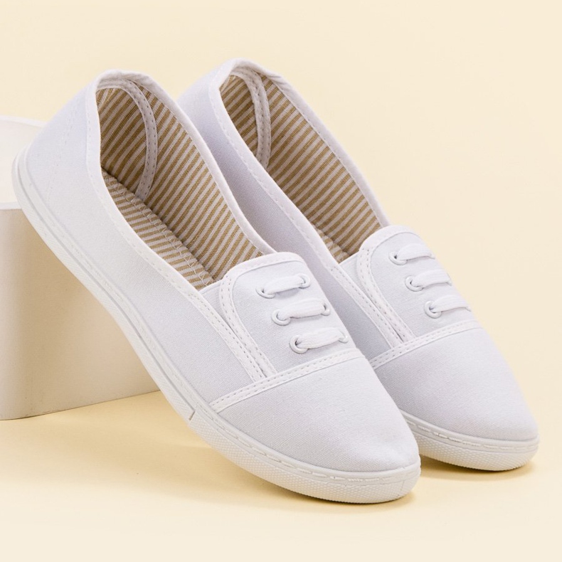 Balada Sneakers slip-on bianco 1
