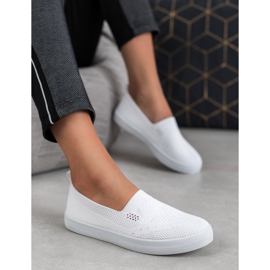 SHELOVET Slip in tessuto bianco 1