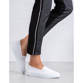 SHELOVET Slip in tessuto bianco 2