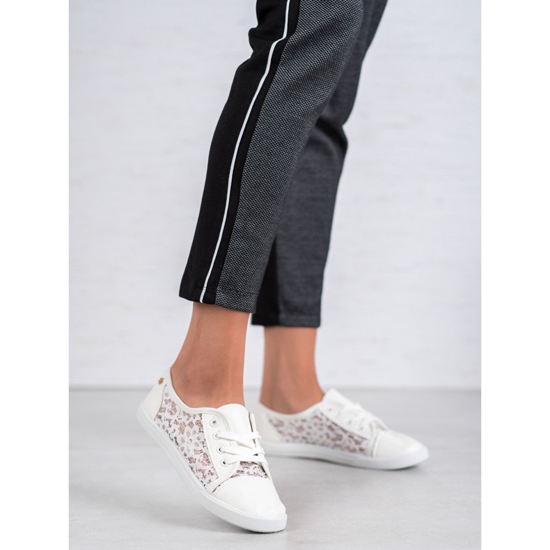 Renda Sneakers Con Laccio bianco 1