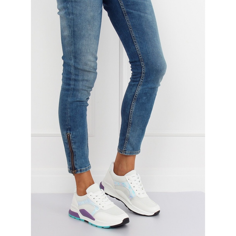 Scarpe sportive bianche PP-46 bianche bianco multicolore 2