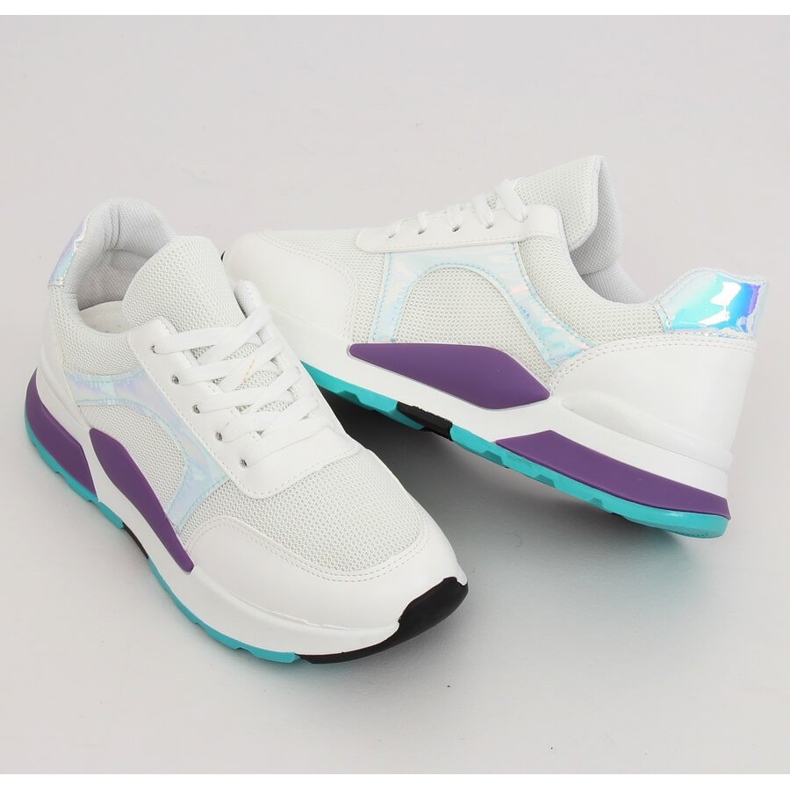 Scarpe sportive bianche PP-46 bianche bianco multicolore 1