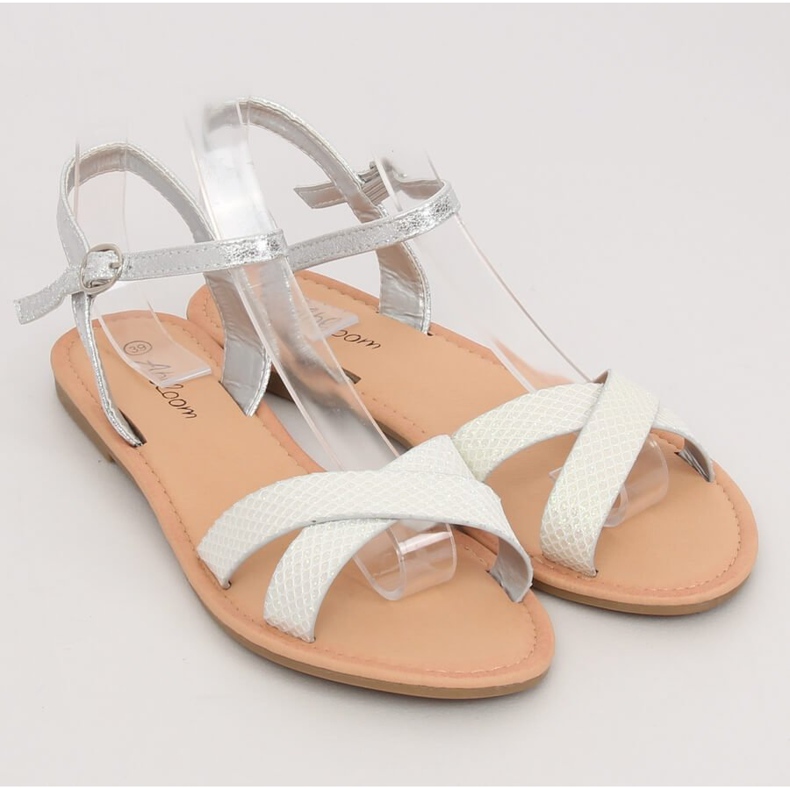 Sandali donna e argento WL282 Silver grigio 1