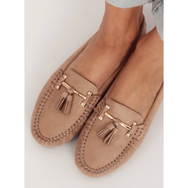 Mocassini da donna beige L7183 Khaki 2