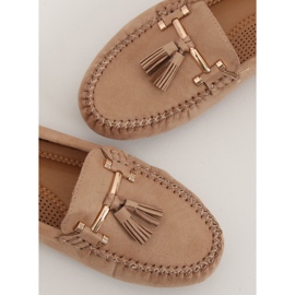 Mocassini da donna beige L7183 Khaki 1
