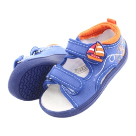 Sandali da bambino blu American Club TEN36 arancia 5