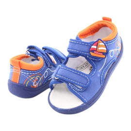 Sandali da bambino blu American Club TEN36 arancia 4