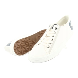 Big Star Białe Half-Tropecs degli uomini 174074 con Eco-Leather bianca 4