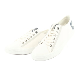 Big Star Białe Half-Tropecs degli uomini 174074 con Eco-Leather bianca 2