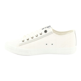 Big Star Białe Half-Tropecs degli uomini 174074 con Eco-Leather bianca 1