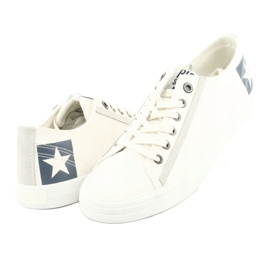 Big Star Białe Half-Tropecs degli uomini 174074 con Eco-Leather bianco 3