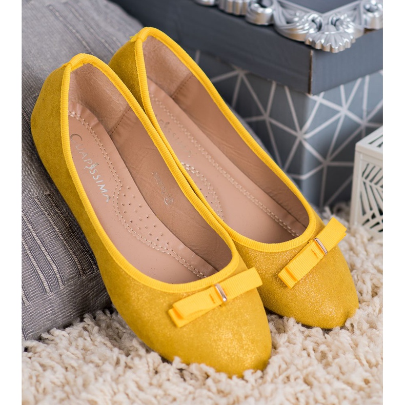 GUAPISSIMA Ballerine Con Glitter giallo 2