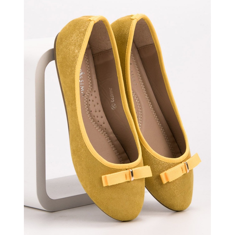 GUAPISSIMA Ballerine Con Glitter giallo 1