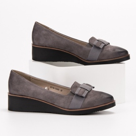 Décolleté Con Fiocco VINCEZA grigio 1