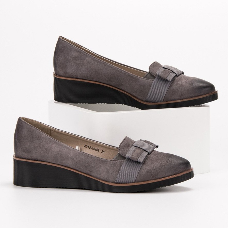 Décolleté Con Fiocco VINCEZA grigio 1