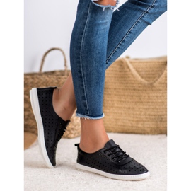 SHELOVET Sneakers da donna traforate nero 1