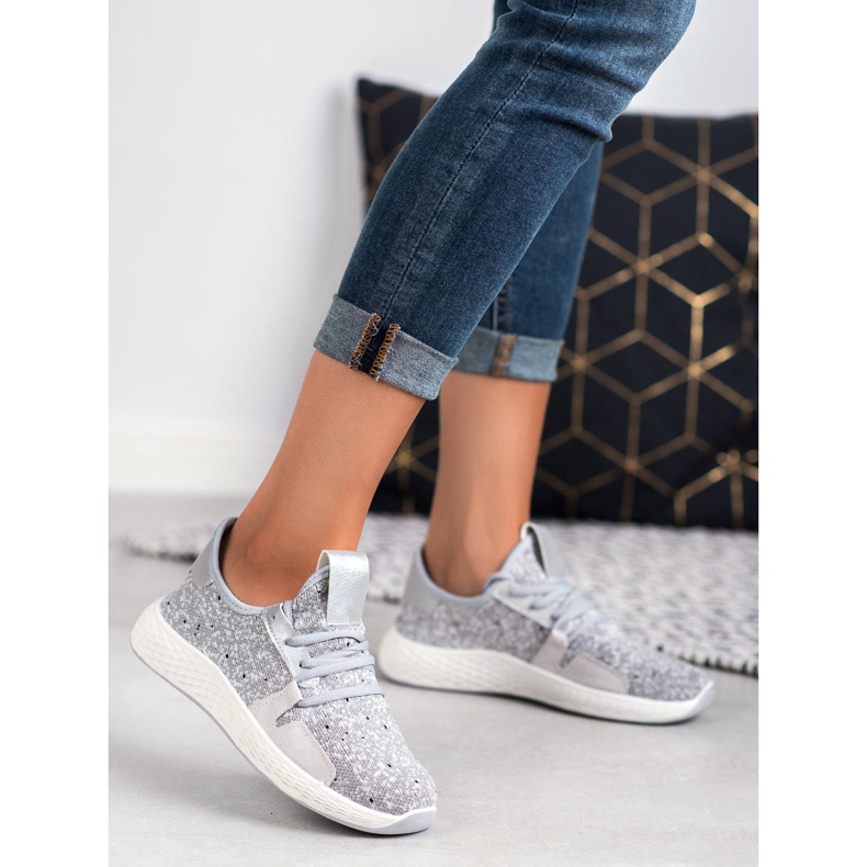SHELOVET Scarpe sportive slip-on grigio 2